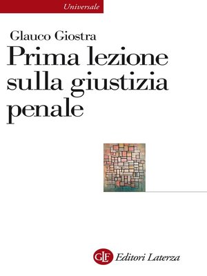 cover image of Prima lezione sulla giustizia penale